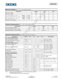 DMN2004K-7 Datasheet Page 2