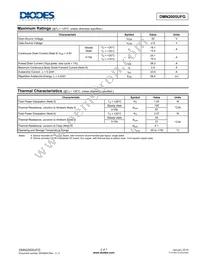DMN2005UFG-13 Datasheet Page 2