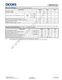 DMN2005UFGQ-7 Datasheet Page 2