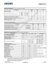DMN2011UTS-13 Datasheet Page 2