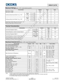 DMN2013UFDE-7 Datasheet Page 2