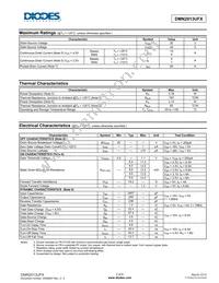 DMN2013UFX-7 Datasheet Page 2