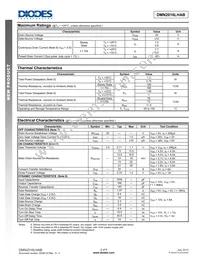 DMN2016LHAB-7 Datasheet Page 2