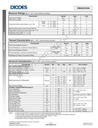 DMN2022UNS-13 Datasheet Page 2