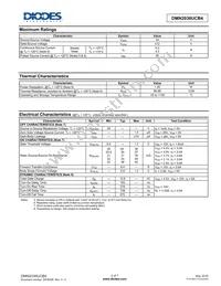 DMN2036UCB4-7 Datasheet Page 2