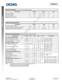 DMN2050L-7 Datasheet Page 2