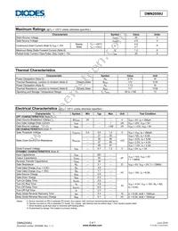 DMN2058U-7 Datasheet Page 2