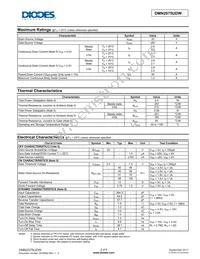 DMN2075UDW-7 Datasheet Page 2
