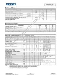 DMN2080UCB4-7 Datasheet Page 2
