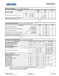 DMN2100UDM-7 Datasheet Page 2