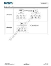 DMN2400UFB-7 Datasheet Page 2