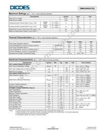 DMN2400UFDQ-7 Datasheet Page 2