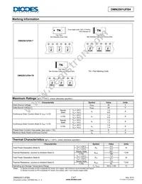 DMN2501UFB4-7 Datasheet Page 2