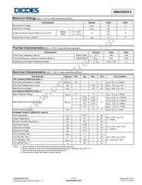 DMN2550UFA-7B Datasheet Page 2