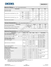DMN2990UFA-7B Datasheet Page 2