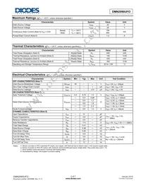 DMN2990UFO-7B Datasheet Page 2