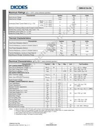 DMN3016LDN-13 Datasheet Page 2