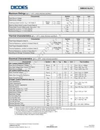 DMN3016LDV-7 Datasheet Page 2