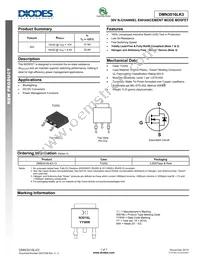 DMN3016LK3-13 Datasheet Cover