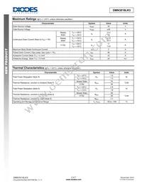 DMN3016LK3-13 Datasheet Page 2