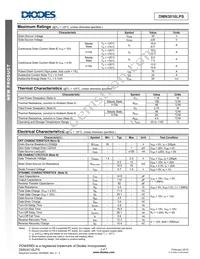 DMN3016LPS-13 Datasheet Page 2