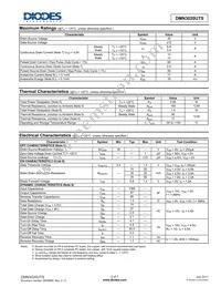 DMN3020UTS-13 Datasheet Page 2