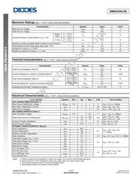 DMN3025LSS-13 Datasheet Page 2