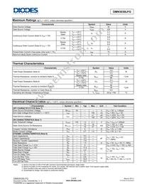 DMN3030LFG-7 Datasheet Page 2