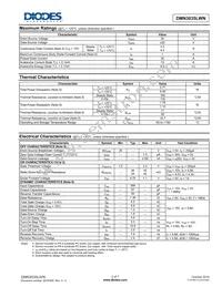 DMN3035LWN-13 Datasheet Page 2