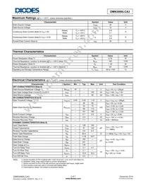 DMN3060LCA3-7 Datasheet Page 2