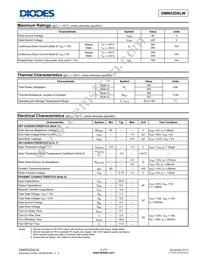 DMN53D0LW-13 Datasheet Page 2