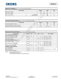 DMN601K-7 Datasheet Page 2