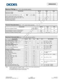 DMN6040SK3-13 Datasheet Page 2