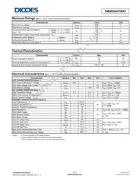 DMN60H4D5SK3-13 Datasheet Page 2