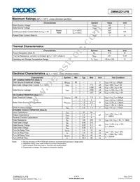 DMN62D1LFB-7B Datasheet Page 2