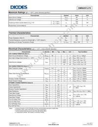DMN62D1LFD-13 Datasheet Page 2