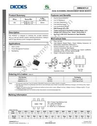 DMN63D1LV-7 Datasheet Cover