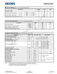 DMN63D8LDWQ-7 Datasheet Page 2