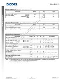 DMN66D0LW-7 Datasheet Page 2