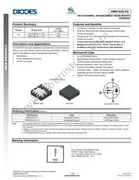DMN7022LFG-13 Datasheet Cover