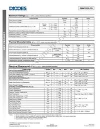 DMN7022LFG-13 Datasheet Page 2