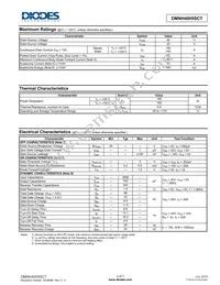 DMNH4005SCT Datasheet Page 2