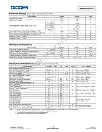 DMNH4011SPSQ-13 Datasheet Page 2