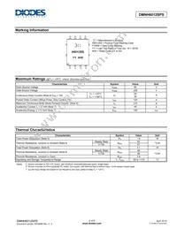 DMNH6012SPS-13 Datasheet Page 2