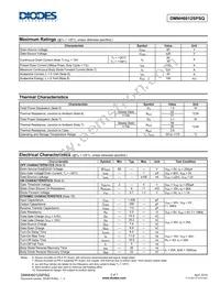 DMNH6012SPSQ-13 Datasheet Page 2
