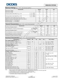 DMNH6021SPDWQ-13 Datasheet Page 2