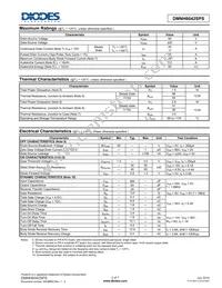 DMNH6042SPS-13 Datasheet Page 2