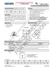 DMP1012UCB9-7 Datasheet Cover