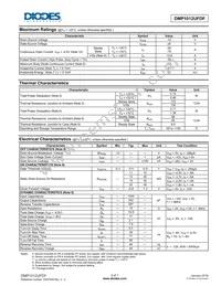 DMP1012UFDF-7 Datasheet Page 2