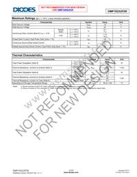 DMP1022UFDE-7 Datasheet Page 2